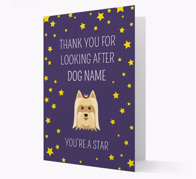 Personalized 'You're A Star' Thank You Card